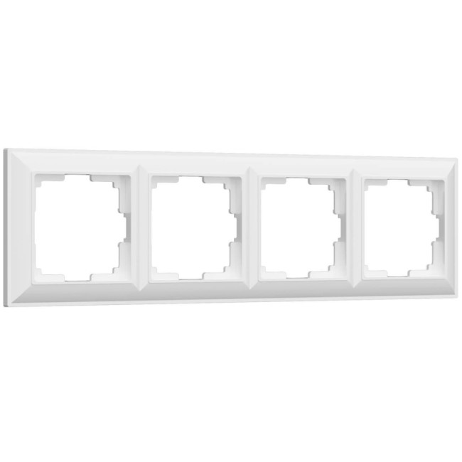Рамка на 4 поста Werkel Fiore белый W0042201 4690389160424 Рамка на 4 поста Werkel Fiore белый W0042201 4690389160424