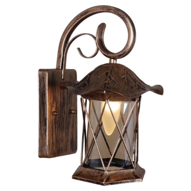 Уличный настенный светильник Reluce 08281-9.2-001U BKG Уличный настенный светильник Reluce 08281-9.2-001U BKG