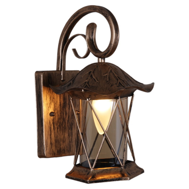 Уличный настенный светильник Reluce 08281-9.2-001U BKG Уличный настенный светильник Reluce 08281-9.2-001U BKG