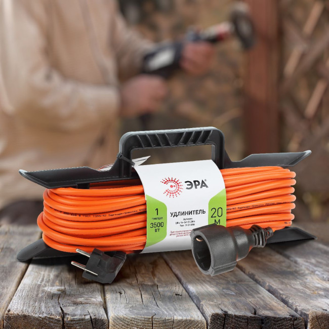 Удлинитель силовой Эра UFx-1e-3x1.5-20m Б0046829 Удлинитель силовой Эра UFx-1e-3x1.5-20m Б0046829