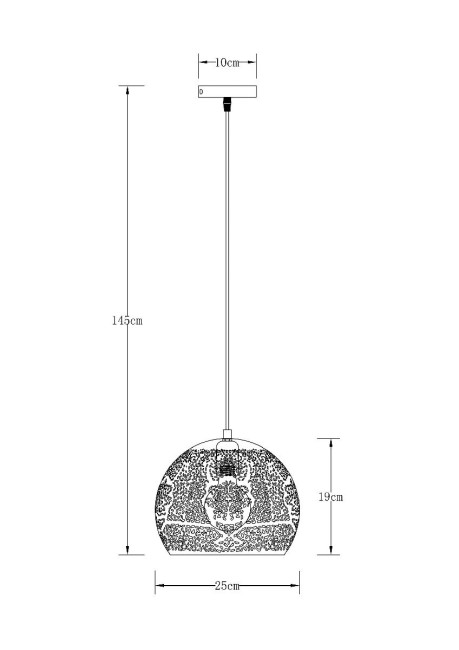 Подвесной светильник Arte Lamp Celesta A7058SP-1BK Подвесной светильник Arte Lamp Celesta A7058SP-1BK