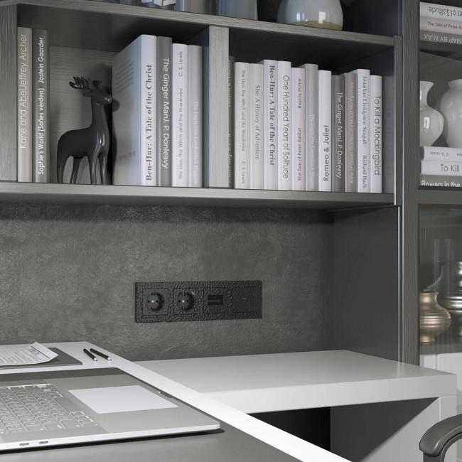 Розетка Werkel Hammer черный 4690389162831