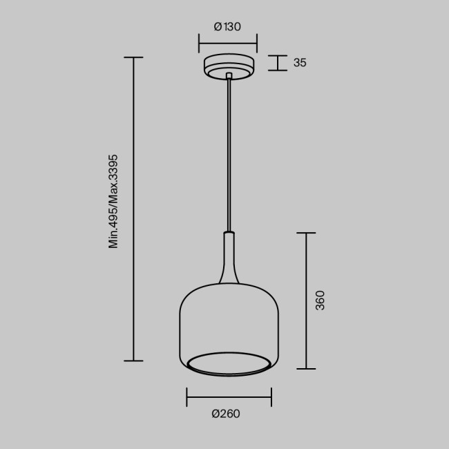 Подвесной светильник Maytoni Spirito MOD286PL-L18W3K Подвесной светильник Maytoni Spirito MOD286PL-L18W3K