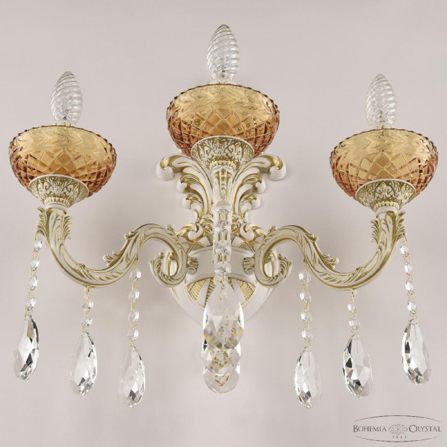 Бра Bohemia Ivele Crystal AL7901B15/3/175 A WMG P Amber/M-1F Бра Bohemia Ivele Crystal AL7901B15/3/175 A WMG P Amber/M-1F