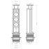 Блок розеток 105S (3 секции и 2 USB) Mebax 00-00000825 Блок розеток 105S (3 секции и 2 USB) Mebax 00-00000825