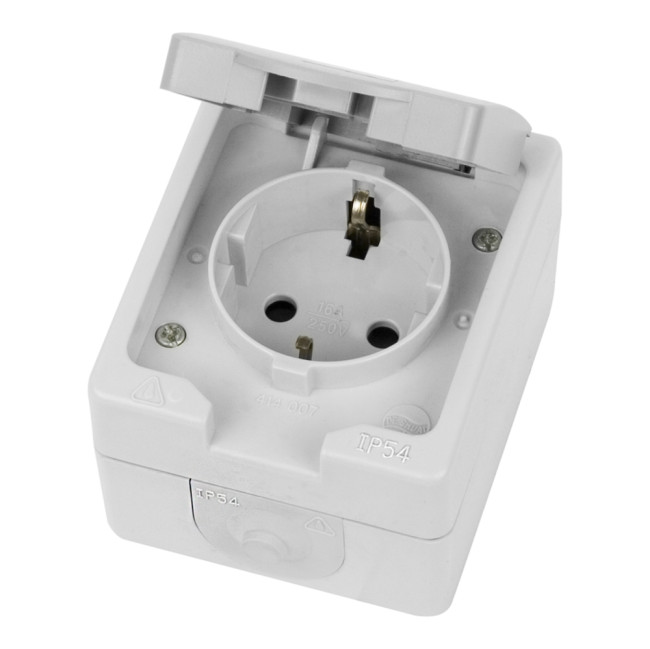 Розетка одноместная с крышкой Stekker PST16-21-54 Велена 49727 Розетка одноместная с крышкой Stekker PST16-21-54 Велена 49727