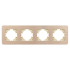 Рамка на 4 поста алюминиевая Arlight FRM-AKIRY-AL-4-GD 049733 Рамка на 4 поста алюминиевая Arlight FRM-AKIRY-AL-4-GD 049733