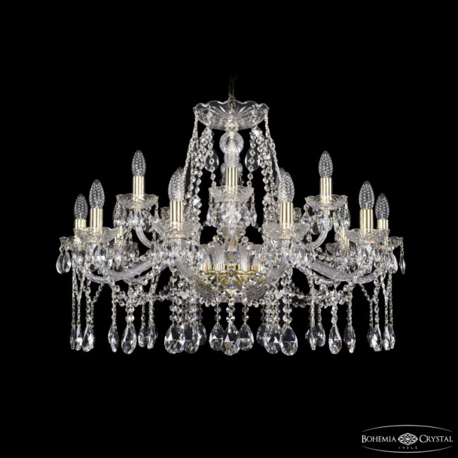 Подвесная люстра Bohemia Ivele Crystal 1413/10+5/300 G