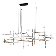 Подвесная люстра Delight Collection Molecular 55 black/gold