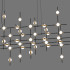 Подвесная люстра Delight Collection Molecular 55 black/gold