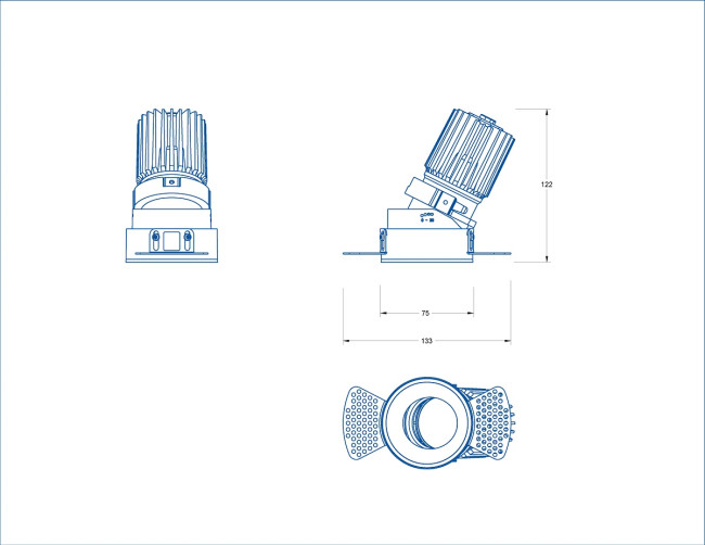 Встраиваемый светильник Fiberli MR1215 (круглая рамка) 12130102 Встраиваемый светильник Fiberli MR1215 (круглая рамка) 12130102