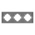 Рамка пластиковая на 3 поста Arlight FRM-TENDO-PL-3-GR 053845 Рамка пластиковая на 3 поста Arlight FRM-TENDO-PL-3-GR 053845
