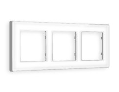 Рамка трехместная Ambrella Volt Arctic AF580133