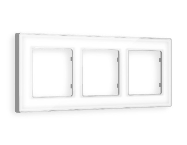 Рамка трехместная Ambrella Volt Arctic AF580133 Рамка трехместная Ambrella Volt Arctic AF580133