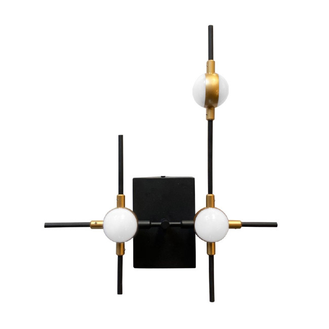 Настенный светильник DeLight Collection Molecular MB18001067-3A black/gold Настенный светильник DeLight Collection Molecular MB18001067-3A black/gold