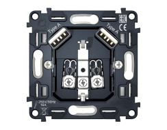 Механизм розетки с/з на винтовых зажимах Ambrella Volt Quant VM155