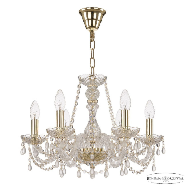 Подвесная люстра Bohemia Ivele Crystal 112/6/165 G V0300 Подвесная люстра Bohemia Ivele Crystal 112/6/165 G V0300