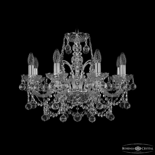 Подвесная люстра Bohemia Ivele Crystal 1411/8/195 Ni Balls Подвесная люстра Bohemia Ivele Crystal 1411/8/195 Ni Balls