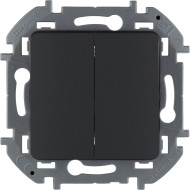 Выключатель двухклавишный Legrand Inspiria 673623