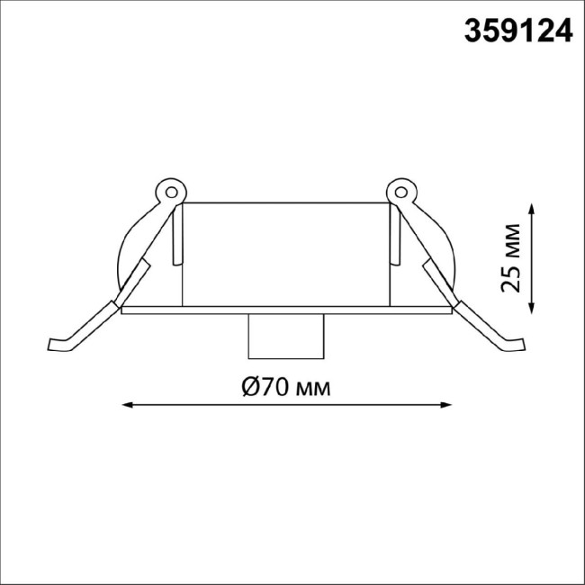 База для встраиваемого монтажа светильников 359128-359133 Novotech Ramo 359124 База для встраиваемого монтажа светильников 359128-359133 Novotech Ramo 359124