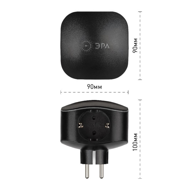 Разветвитель электрический Эра SP-3e-USB-BLACK Б0046364 Разветвитель электрический Эра SP-3e-USB-BLACK Б0046364