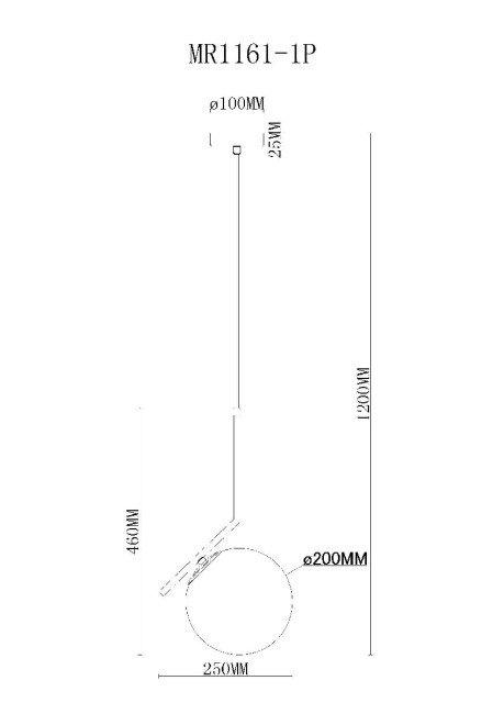 Подвесной светильник MyFar Pierre MR1161-1P Подвесной светильник MyFar Pierre MR1161-1P