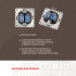 Розетка телефонная RJ11 + компьютерная RJ45 Arte Milano 203.44-1.shampan Розетка телефонная RJ11 + компьютерная RJ45 Arte Milano 203.44-1.shampan