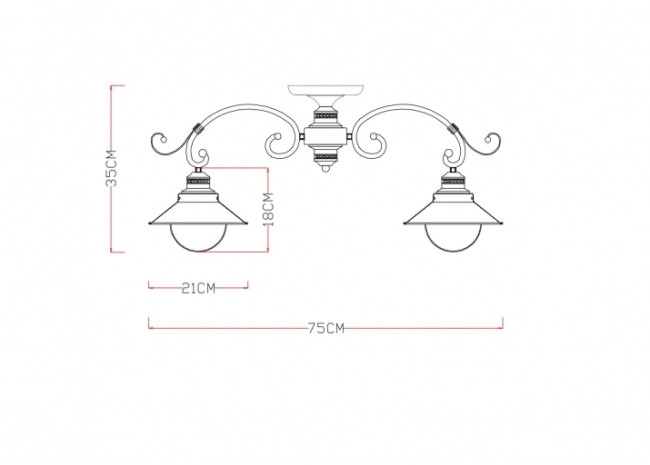 Потолочная люстра Arte Lamp 7 A4577PL-5CK Потолочная люстра Arte Lamp 7 A4577PL-5CK