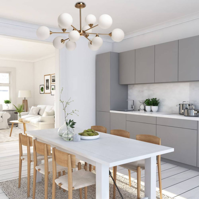 Люстра на штанге De Markt Оливия 306015612