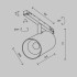 Трековый магнитный светильник Maytoni Technical Focus Led Exility X TR243-4-12WTW-DSZ-B Трековый магнитный светильник Maytoni Technical Focus Led Exility X TR243-4-12WTW-DSZ-B