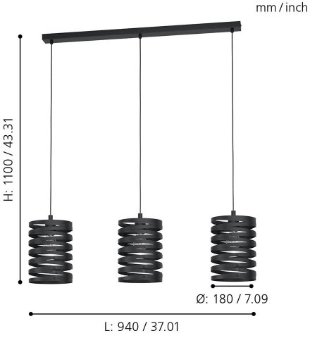 Подвесной светильник Eglo Cremella 99347 Подвесной светильник Eglo Cremella 99347