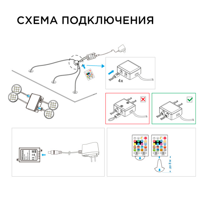 Настенно-потолочный светильник (4 шт.) Apeyron 12-04 Настенно-потолочный светильник (4 шт.) Apeyron 12-04
