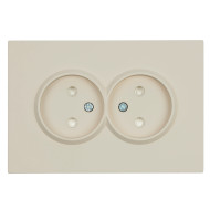 Розетка 2-местная с защитной шторкой Stekker Эмили б/з 250В 16А RST16-5116-08 кашемир soft touch 49903