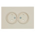 Розетка 2-местная с защитной шторкой Stekker Эмили б/з 250В 16А RST16-5116-08 кашемир soft touch 49903 Розетка 2-местная с защитной шторкой Stekker Эмили б/з 250В 16А RST16-5116-08 кашемир soft touch 49903