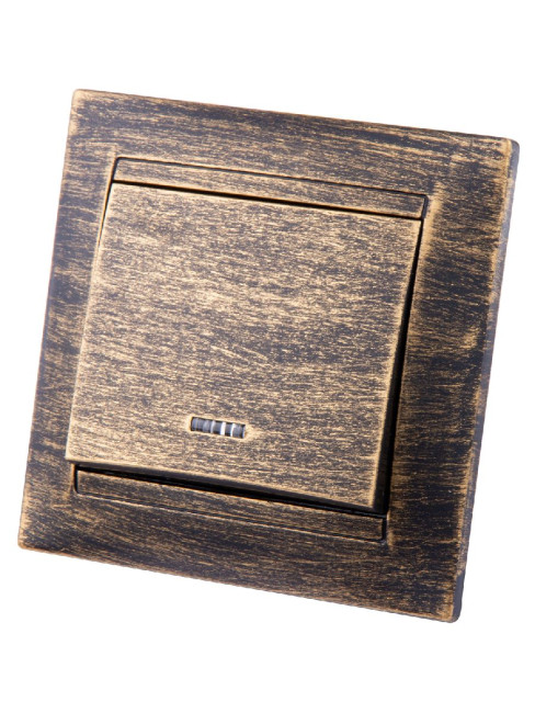 Выключатель одноклавишный с подсветкой Лама TDM Electric SQ1815-0746 Выключатель одноклавишный с подсветкой Лама TDM Electric SQ1815-0746