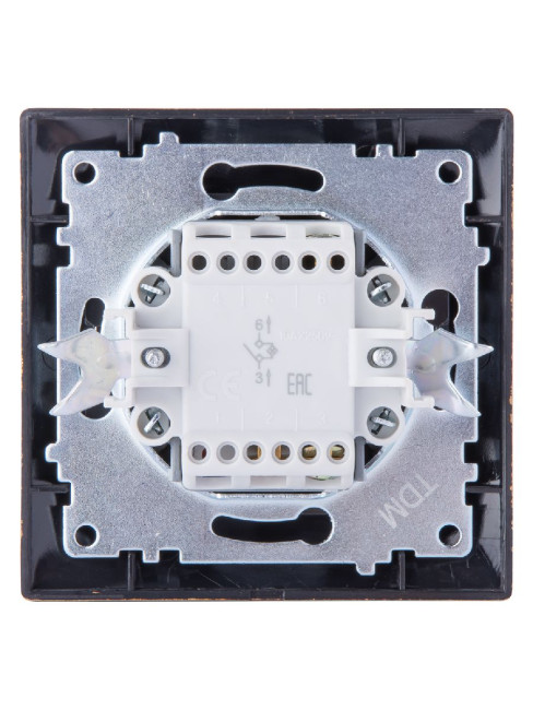 Выключатель одноклавишный с подсветкой Лама TDM Electric SQ1815-0746 Выключатель одноклавишный с подсветкой Лама TDM Electric SQ1815-0746