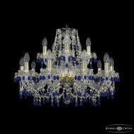 Подвесная люстра Bohemia Ivele Crystal 1410/10+5/240 G V3001 Подвесная люстра Bohemia Ivele Crystal 1410/10+5/240 G V3001