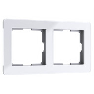 Рамка на 2 поста Werkel Acrylic белый 4690389184840 W0022701 Рамка на 2 поста Werkel Acrylic белый 4690389184840 W0022701