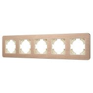 Рамка на 5 постов алюминиевая Arlight FRM-AKIRY-AL-5-GD 049736