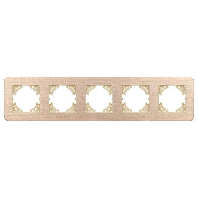 Рамка на 5 постов алюминиевая Arlight FRM-AKIRY-AL-5-GD 049736