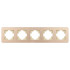 Рамка на 5 постов алюминиевая Arlight FRM-AKIRY-AL-5-GD 049736
