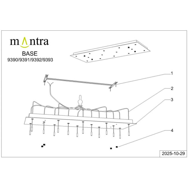 Подвесная люстра Mantra Boomerang 9392+9245 (14L) Подвесная люстра Mantra Boomerang 9392+9245 (14L)