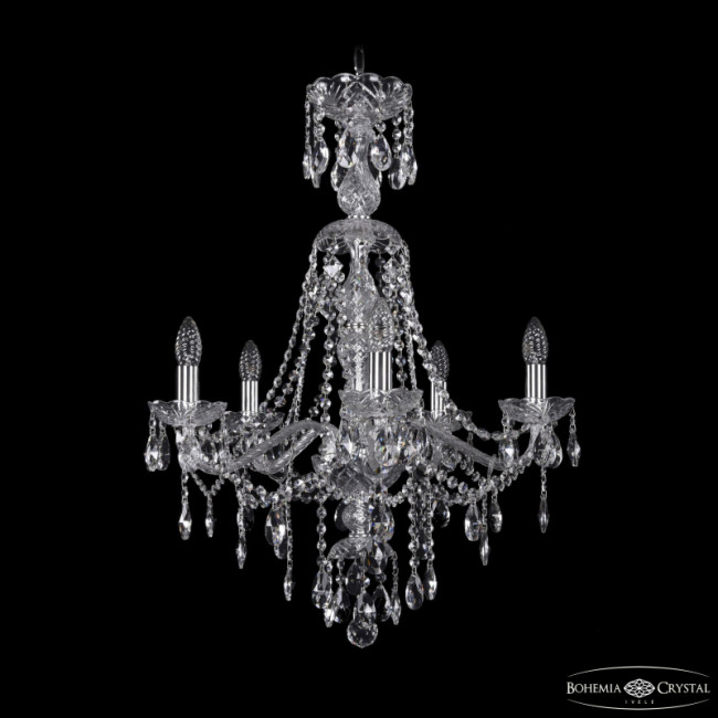 Подвесная люстра Bohemia Ivele Crystal 1415/5/200/XL-76 Ni