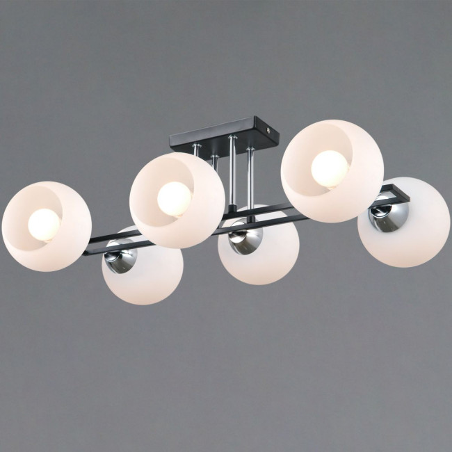 Потолочная люстра Illumico IL0791-6CSQ-25 BK CR TRENTO Потолочная люстра Illumico IL0791-6CSQ-25 BK CR TRENTO