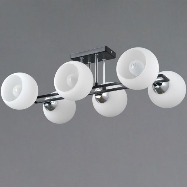 Потолочная люстра Illumico IL0791-6CSQ-25 BK CR TRENTO Потолочная люстра Illumico IL0791-6CSQ-25 BK CR TRENTO