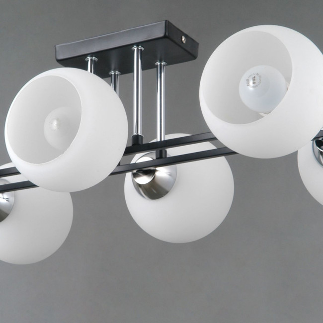 Потолочная люстра Illumico IL0791-6CSQ-25 BK CR TRENTO Потолочная люстра Illumico IL0791-6CSQ-25 BK CR TRENTO