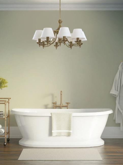 Люстра на штанге Kutek San Marino Lampshade SAN-ZW-10(P/A)CR Люстра на штанге Kutek San Marino Lampshade SAN-ZW-10(P/A)CR