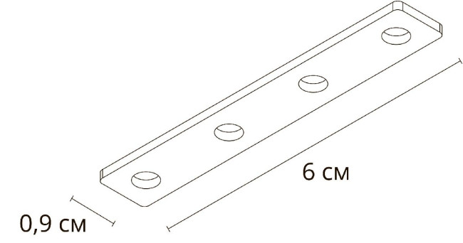 Коннектор прямой для магнитного шинопровода Arte Lamp Linea-accessories A484305I Коннектор прямой для магнитного шинопровода Arte Lamp Linea-accessories A484305I