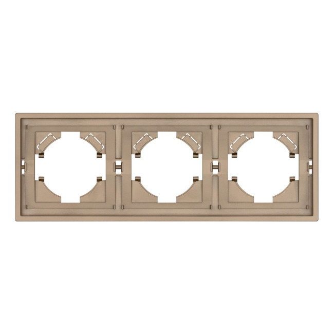 Рамка пластиковая на 3 поста Arlight FRM-TENDO-PL-3-GD 053846