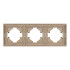 Рамка пластиковая на 3 поста Arlight FRM-TENDO-PL-3-GD 053846
